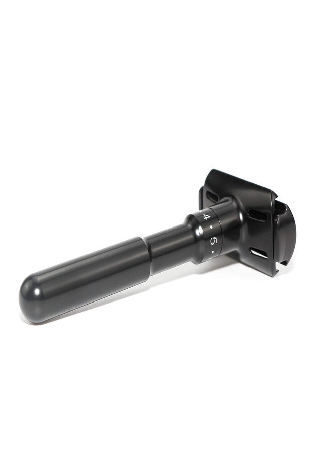 River Lake Adjustable Safety razor double edge razor Classic Safety razor, Matte black coating.RZ700 (1 Razor, 1 Leather Protective Sleeve & 10 pcs Titanium Coated Blades - Image 2