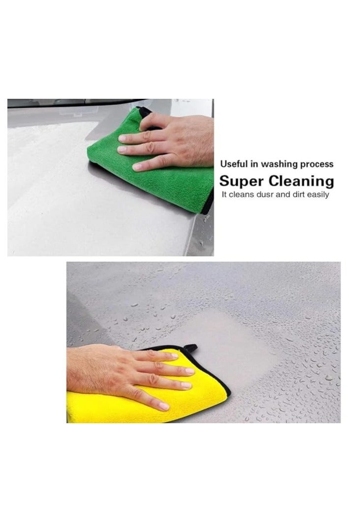 فوطة تجفيف للسيارة من شو توب، قطعة قماش للتنظيف، 40 × 30 سم، عبوة من 3 قطع - ألوان متنوعة - Image 4