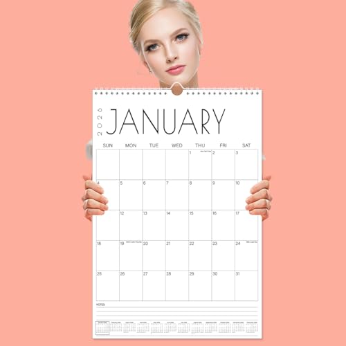 Tuun Fuplan Calendar 2026-2027 - 15'' x 22'' Extra Large Wall Calendar from April 2026 to June 2027, 2026-2027 Hanging Calendar with Holiday Marked, Premium Paper for Organizing, Vertical, Black Large Word - Image 5