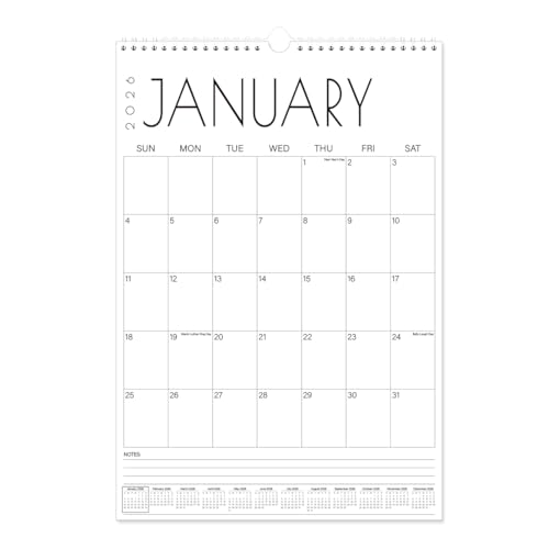 Tuun Fuplan Calendar 2026-2027 - 15'' x 22'' Extra Large Wall Calendar from April 2026 to June 2027, 2026-2027 Hanging Calendar with Holiday Marked, Premium Paper for Organizing, Vertical, Black Large Word - Image 1