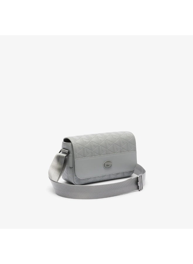 لاكوست حقيبة جلدية مونوغرام بغطاء إغلاق - Image 3