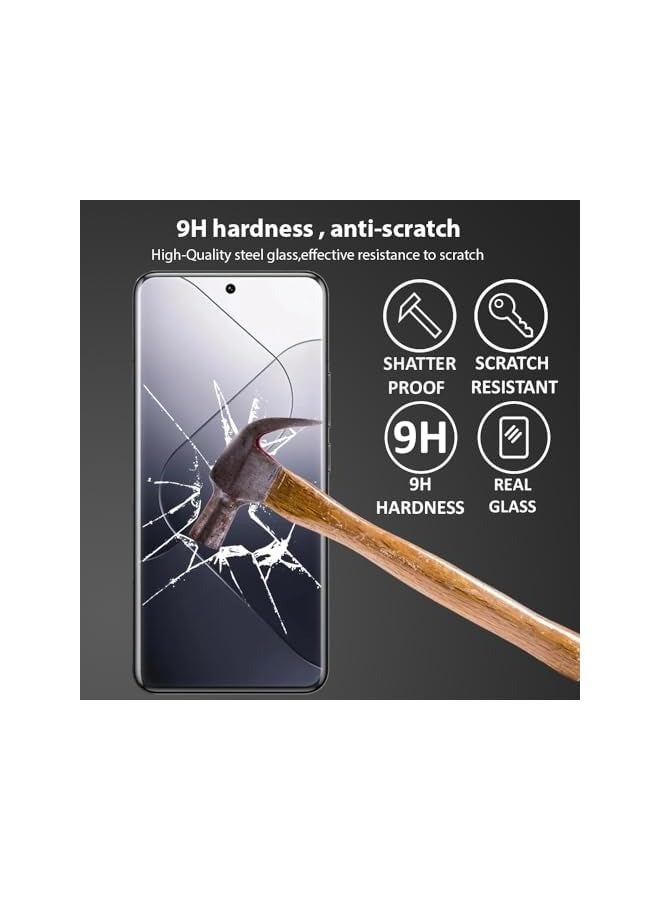 بروماس واقي شاشة متوافق مع 14 Pro، واقي شاشة من الزجاج المقسى [مضاد للوهج] [تغطية كاملة عالية الدقة] [سهل التركيب] [صلابة 9H] [حساس للمس] [مضاد للكسر]... - Image 3