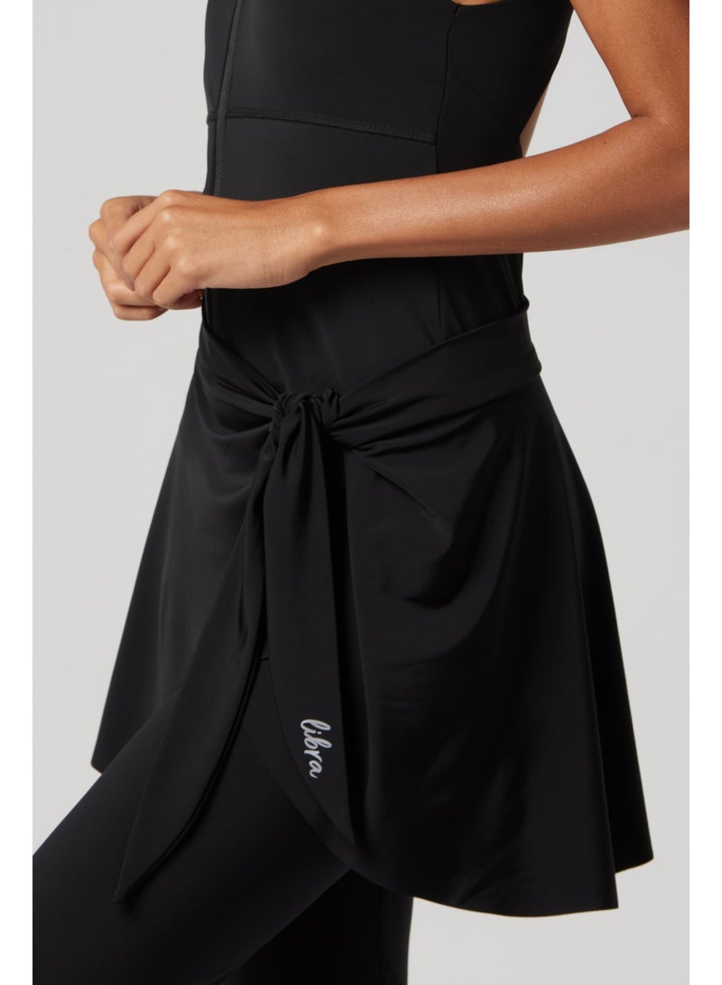 Libra Sport Wave Cover-Up Skirt - Black - Image 1