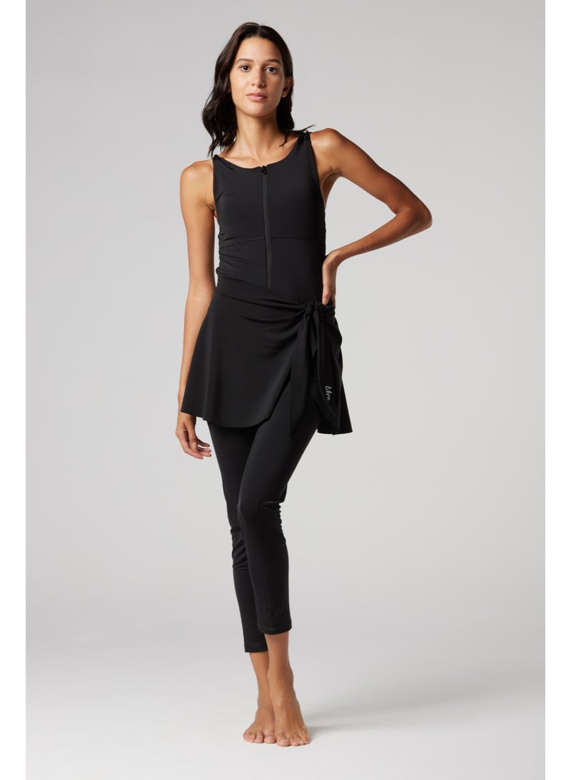 Libra Sport Wave Cover-Up Skirt - Black - Image 2