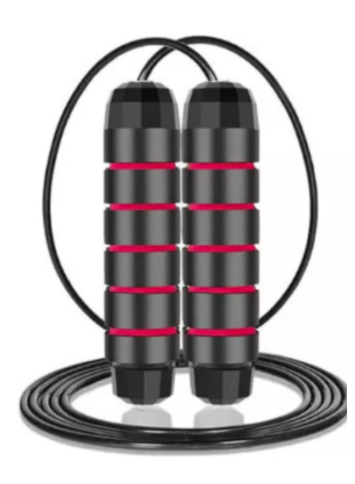 Weighted Adjustable Jump Rope for Fitness, CrossFit, Boxing & Cardio – High Speed Skipping Rope with Steel Wire Cable, Smooth Bearing System & Anti-Slip Foam Handles – Ideal for Men, Women & Kids Home Workouts - Image 1