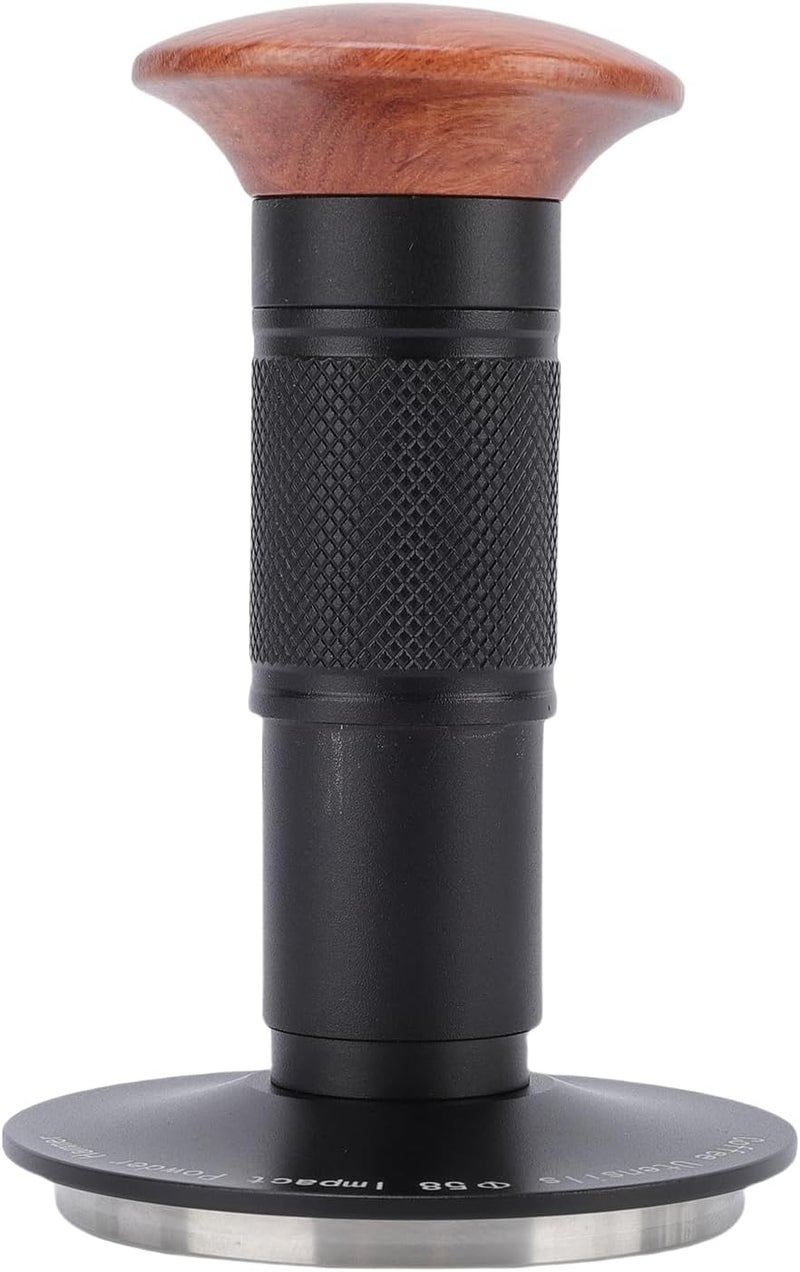 58mm Coffee Tamper, Stainless Steel Tool with Walnut Wood Handle, Even Compaction for Lovers - Image 1