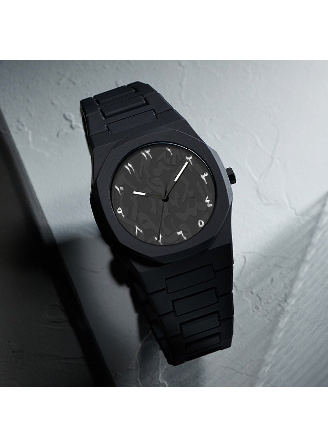 ساعة كوارتز صغيرة فريدة من نوعها للرجال والنساء، مينا دوبامين نابض بالحياة، ساعة عصرية غير رسمية مقاومة للماء للاستخدام اليومي - Image 2