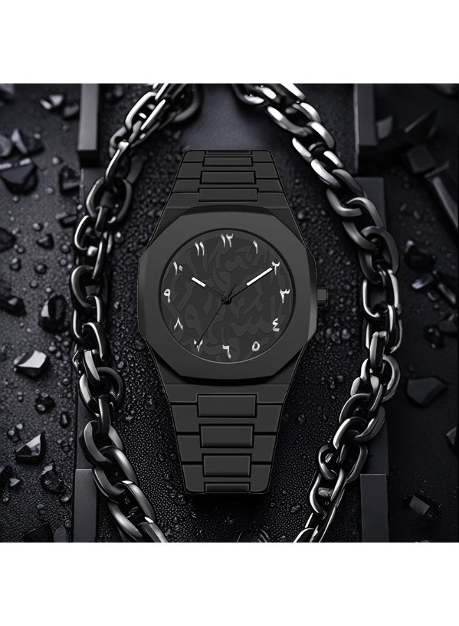 ساعة كوارتز صغيرة فريدة من نوعها للرجال والنساء، مينا دوبامين نابض بالحياة، ساعة عصرية غير رسمية مقاومة للماء للاستخدام اليومي - Image 4