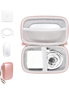 Alltravel All in one case for MacBook Accessories MacBook MacBook Pro Air Charger 45W60W100W MagSafe 12 Magic Mouse 12 Lightning Cord USB Hub Type C Hub Rose Gold