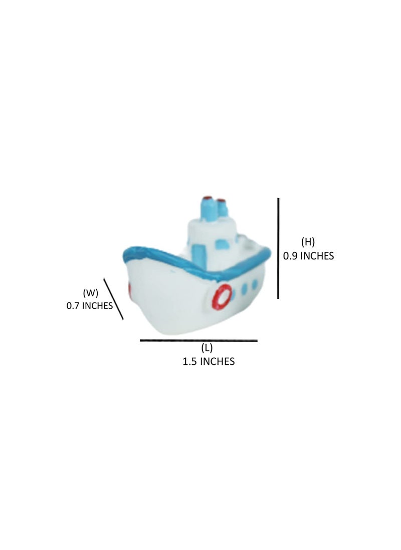 Wonderland - Wonderland Miniature Toys Set of 4 Ship (Miniature Garden Accessories for Tray Garden) - Image 1