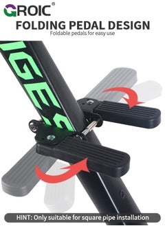 GROIC Child Bike Seat, Kids Bike Seat with Handlebar Attachment, Detachable Front Mounted Child Bicycle Seats with Foot Pedals for  Children from 1 to 8 Years Old, Suitable for Square Tube Bicycles  - Image 5