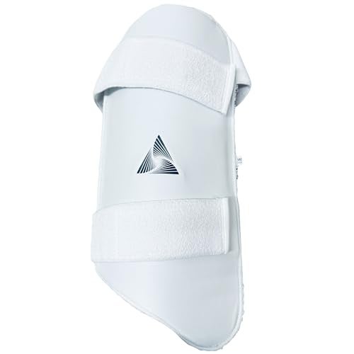 CONSTANT Player Edition Cricket Thigh Pad (Leather) (White, Men Size, Right Handed) - Image 1