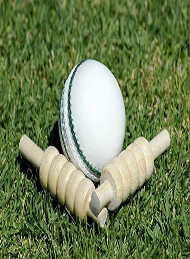 AnNafi® White Cricket Ball | White Color Leather Cricket Balls For Practice A Grade Handstitched | Senior Official Hard & Seasoned |No Stamp For Indoor and Outdoor Practice & Training Cricket Ball (1) - Image 3