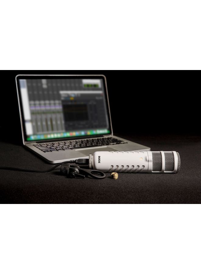 RODE Podcaster USB Microphone White/Black - Image 5