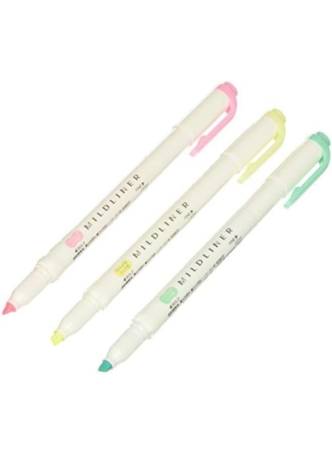 ZEBRA Mildliner Pen Pack Of 3 Colours - Image 2