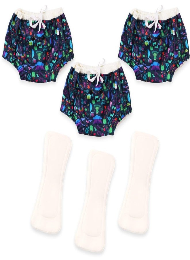 SuperBottoms Bedwetting Diapers for Older Kids (6-8 years) l Pull-Up Style Diapers to Hold Accidental Pees l Washable & Reusable l Rash Free Diapers (Pack of 3) - Image 1