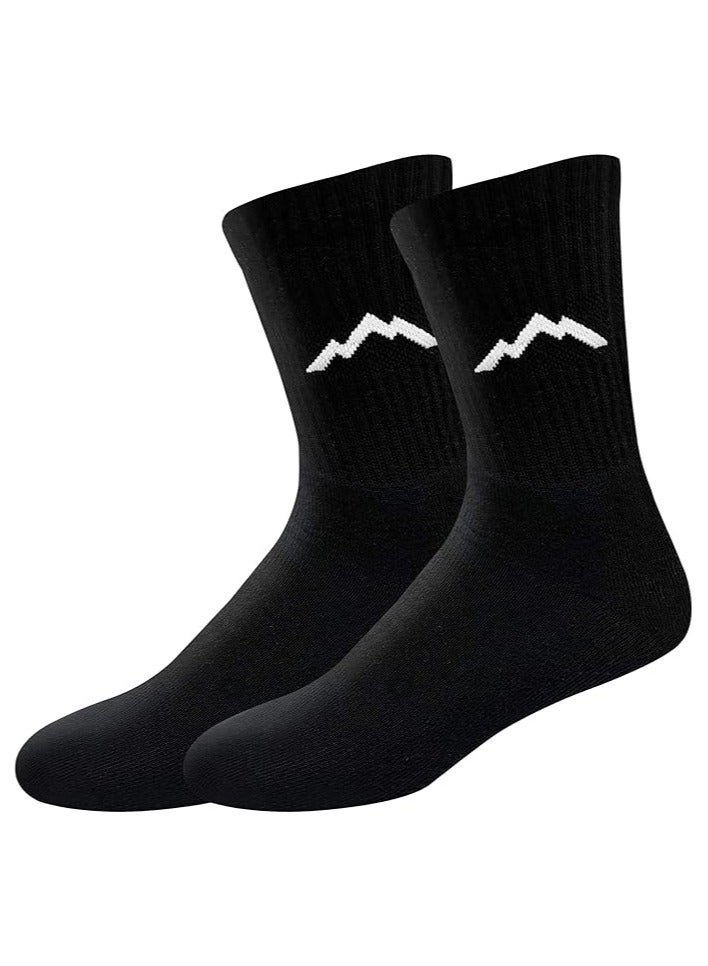 Ranger Ranger Sport Men's Heavy Duty Cotton Crew Athletic Socks (EU 39-45, US 7-12, Multicolored)- Pack of 3  - Image 3