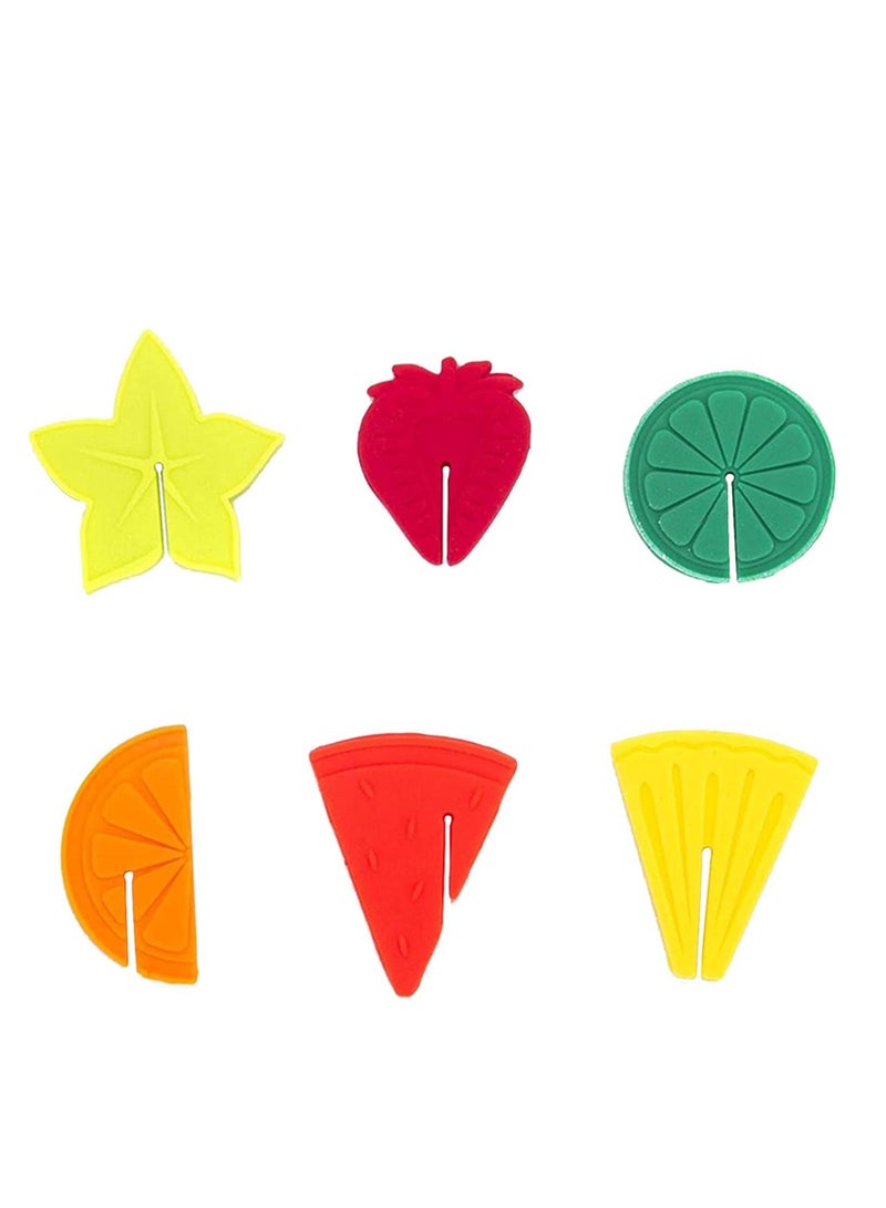 KASTWAVE Glass Identifiers Glass Charms Glass Markers Wine Glass Markers Drink Tags Made of Silica Gel Safe Reusable Colorful for Bar Party Celebration Family Gathering  - Image 1