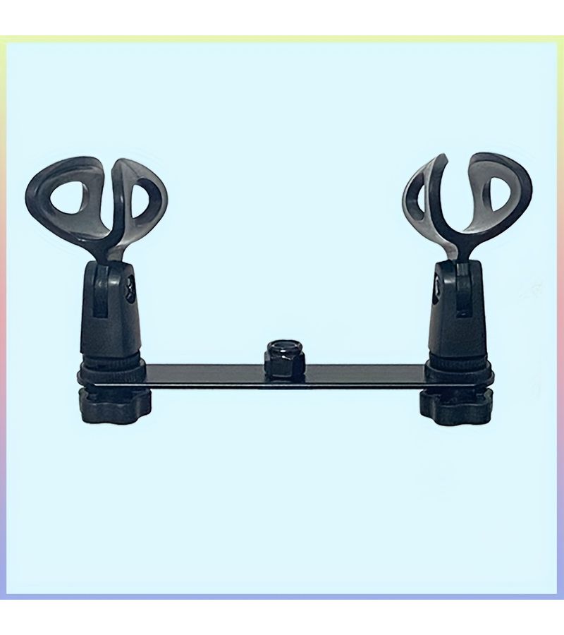 مشبك ميكروفون مزدوج الرأس HY One to Two للأداء المسرحي - Image 5