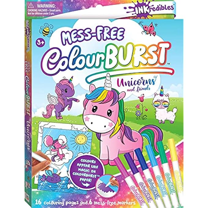 INKREDIBLES COLORBURST UNICORNS AND FRIENDS COLOURING KIT