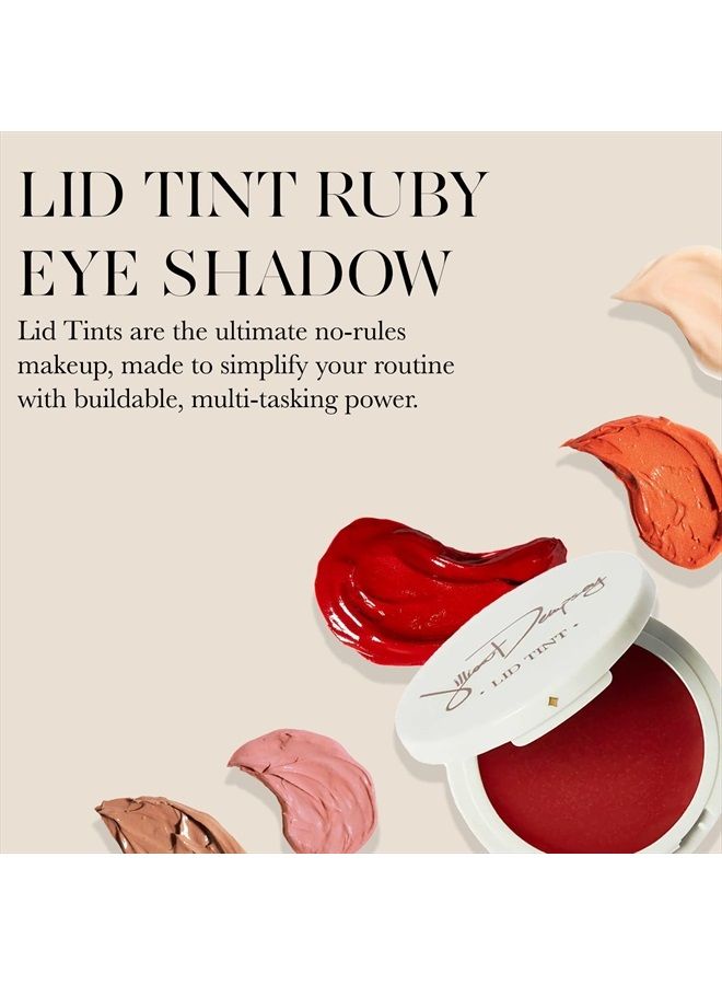 Jillian Dempsey Lid Tint Sheer, Natural Cream Eyeshadow with a Hint of Color, Vegan, CrueltyFree & Organic, Ruby, 0.11 Ounce(Pack of 1) - Image 2