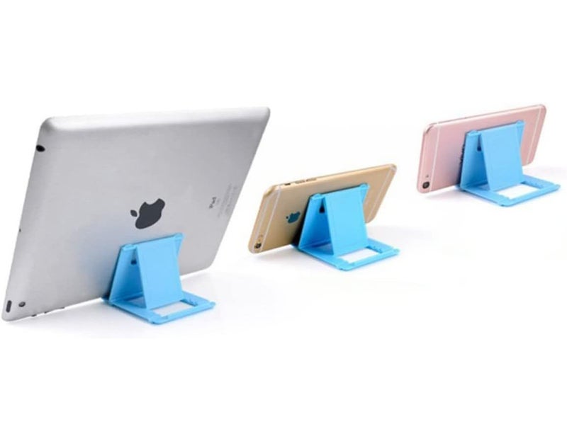 Blue Angoily Foldable Phone and Tablet Holder Desktop Stand - Image 1