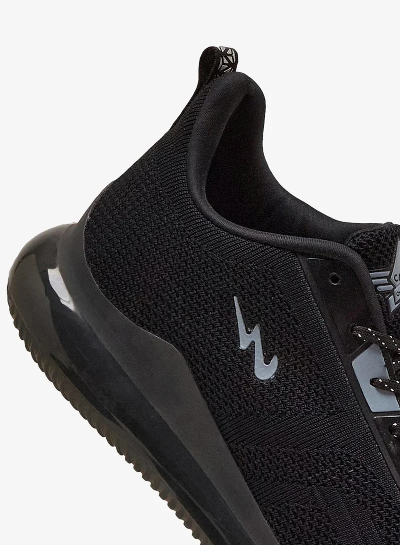 CAMPUS Triple/Blk Men's Black Classic Low-Top Sneakers, Bold Lace-Up Style Shoes, Comfortable Casual Footwear for Men | Best Price UAE