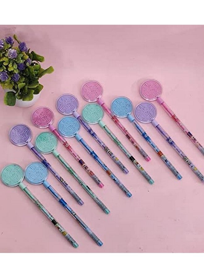 Tera13 Return Gifts For Kids Pencil For Girls (10 Pcs) Puzzle Game Pencil For Girls, Writing & Drawing Pencil For Kids, Pencil For School, Cartoon Pencil Kanjak Gifts - Image 2