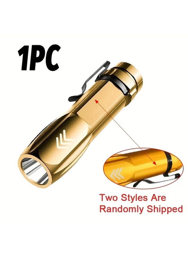 LED USB Rechargeable Aluminum Alloy Flashlight Portable Torch With Pen Clip For Camping Fishing Emergency - Image 1