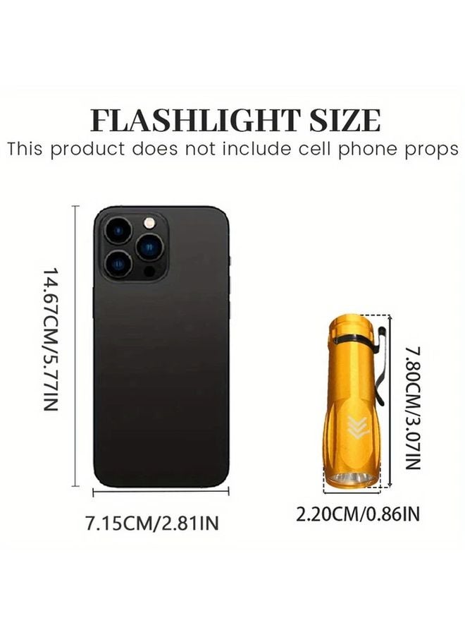 LED USB Rechargeable Aluminum Alloy Flashlight Portable Torch With Pen Clip For Camping Fishing Emergency - Image 4