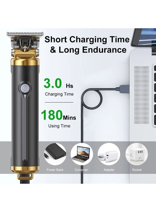 ماكينات قص الشعر للرجال، مجموعة ماكينات قص الشعر الاحترافية، ماكينات قص الشعر اللاسلكية، ماكينة تشذيب اللحية، ماكينات حلاقة كهربائية قابلة لإعادة الشحن، هدايا للرجال - Image 3