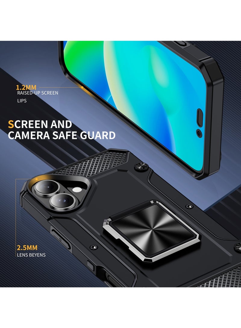 general Suitable for iPhone 16ProMax/16Pro phone case, business anti-drop metal bracket protective case - Image 3