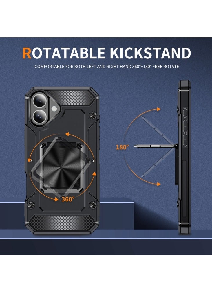 general Suitable for iPhone 16ProMax/16Pro phone case, business anti-drop metal bracket protective case - Image 5