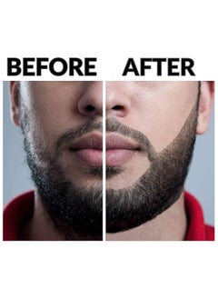 NNEWVANTE Beard Pencil Filler for Men,Beard Filling Pen Kit-WaterProof,Long Lasting Coverage & Natural Finish-Beard,Moustache & Eyebrows-Beard Dye for Men-Bristle Brush Included (Black)  - Image 2