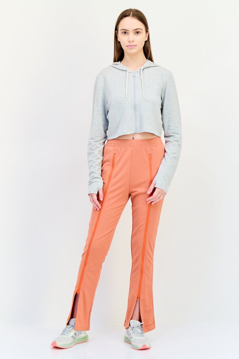 Aerie Women Long Sleeves Heather Full Zip Sweatshirt, Grey - Image 3