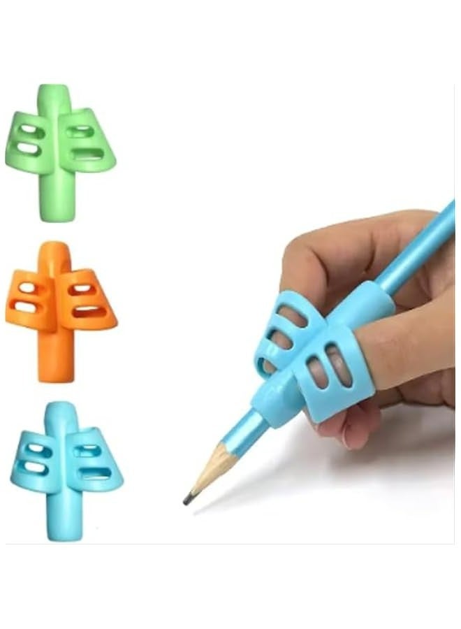 Ergonomic Pencil Grips for Kids Handwriting Improvement, Correcting Posture. Ideal for Homeschooling, Preschoolers and Special Education (Set of 3)  - Image 1