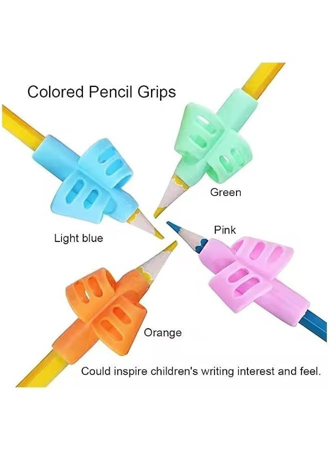 Ergonomic Pencil Grips for Kids Handwriting Improvement, Correcting Posture. Ideal for Homeschooling, Preschoolers and Special Education (Set of 3)  - Image 2