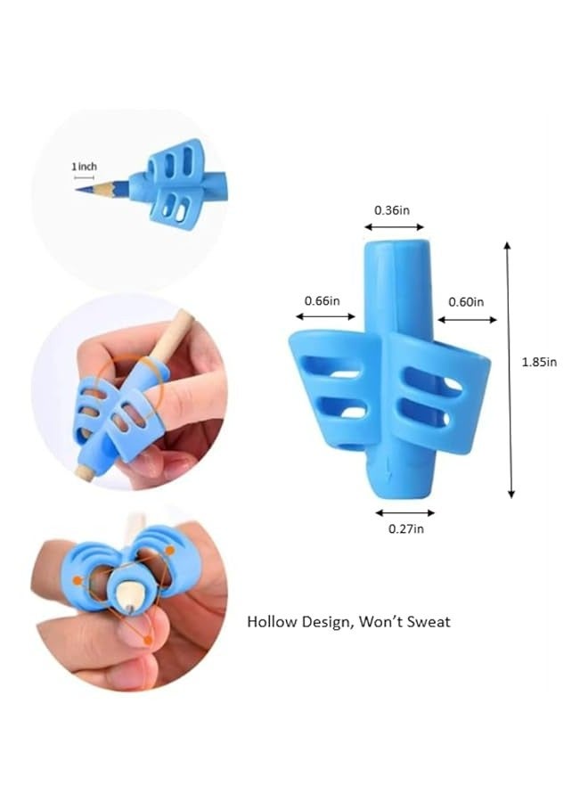 Ergonomic Pencil Grips for Kids Handwriting Improvement, Correcting Posture. Ideal for Homeschooling, Preschoolers and Special Education (Set of 3)  - Image 5