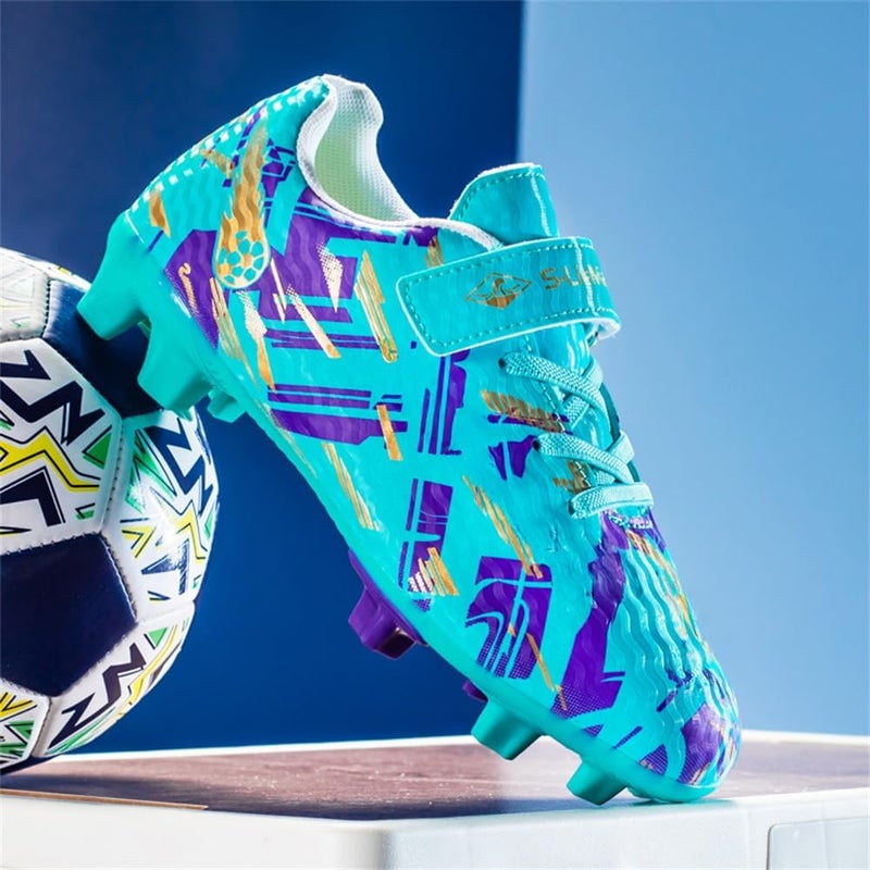 DISRATEBLU Kids Soccer Shoes Boys Football Cleats Professional Athletic Outdoor Trainning Football Shoes Youth Girl Turf Soccer Cleats - Image 3