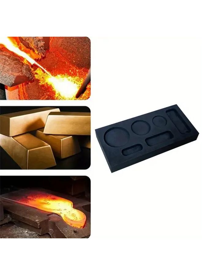 1pc Gold Silver Metal Ingot Mold Rectangular Cuboid Durable Casting Tool for Refining - Image 5