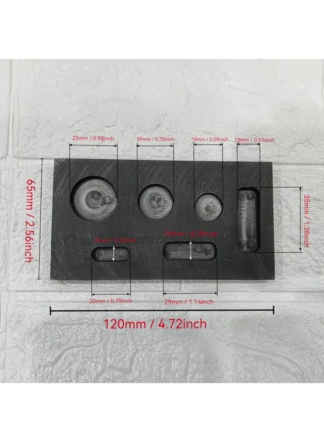 1pc Gold Silver Metal Ingot Mold Rectangular Cuboid Durable Casting Tool for Refining - Image 4