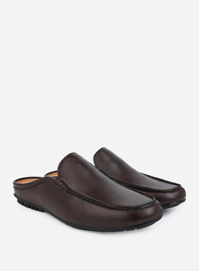 Styli Faux Leather Slip On Mules  - Image 2