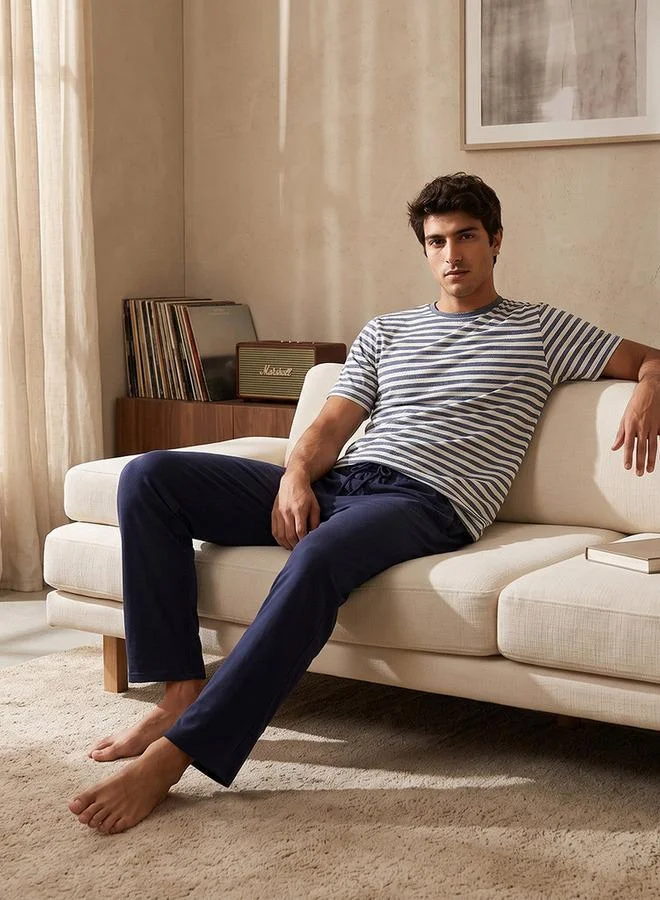 Striped T-shirt & Pyjama Set