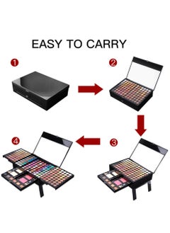 VERONNI 194 Color Shiny Eyeshadow Palette And Makeup Kit All-in-One  - Image 3