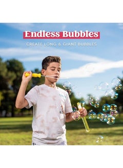 JOYIN 14.6" Big Bubble Wand Set(18 Pack 9 Colour) With Concentrated Bubble Solution Refills Giant Bubble Wands Toy For Kids Birthday Summer Toy Party Favors Outdoor Activity Bathroom Bath Toys  - Image 3