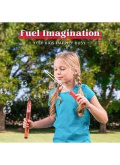 JOYIN 14.6" Big Bubble Wand Set(18 Pack 9 Colour) With Concentrated Bubble Solution Refills Giant Bubble Wands Toy For Kids Birthday Summer Toy Party Favors Outdoor Activity Bathroom Bath Toys  - Image 5