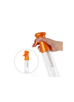 Generic Spray Bottle for Hair, 250ml Continuous Mist for Hair, Empty Plastic Refillable House Water Sprayer for Hair Styling, Flower Misting, Gardening - Orange  - Image 1