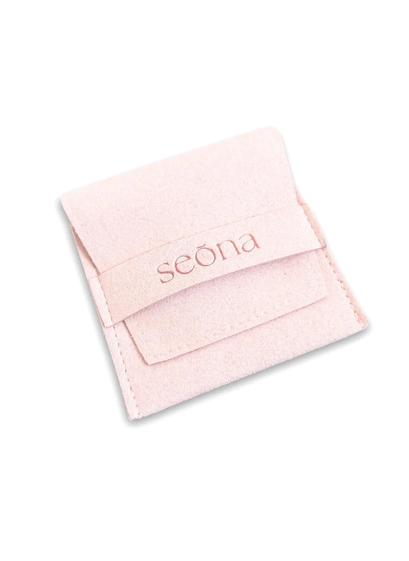 Seona AURORA Vintage Rose Crystal Stud Earrings – Soft & Romantic