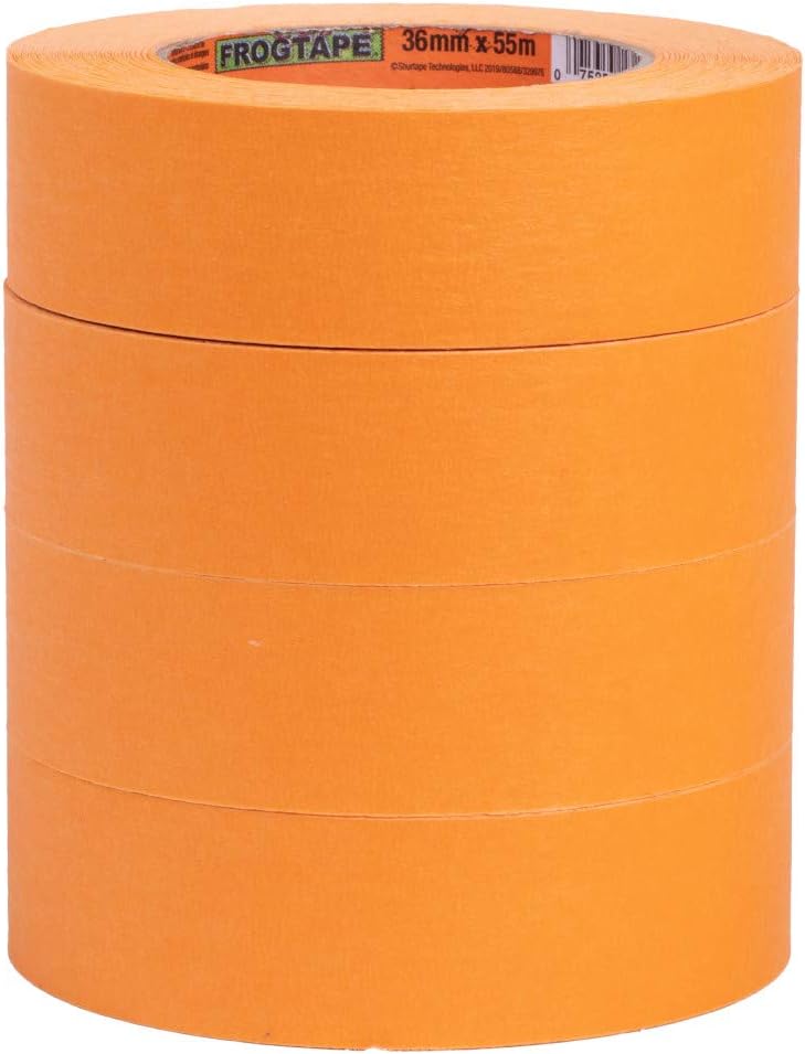 FrogTape FrogTape ProGrade Orange Painters Tape 15 Inch Wide 141 In x 60 Yds High Adhesion Paint Tape for Indoor  Outdoor Applications Orange 4 Rolls 242808  - Image 3