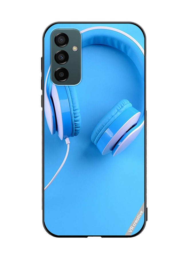 VR CREATIVE Protective Case Cover For Samsung Galaxy M23 Music Headphones Design Multicolour - Image 1